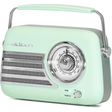 Madison Radio Bluetooth Retro ja FM (Matte Mint)