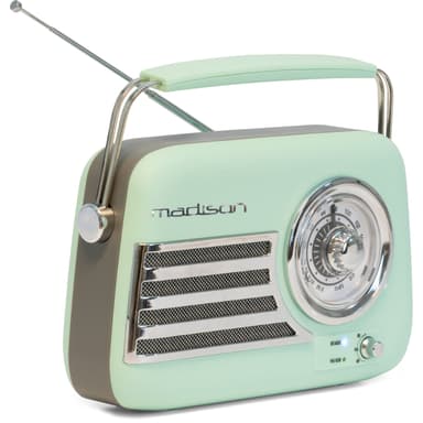 Madison Radio Bluetooth Retro ja FM (Matte Mint)