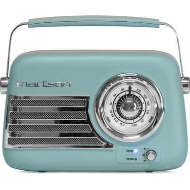 Madison Radio Bluetooth Retro ja FM (matta sininen)