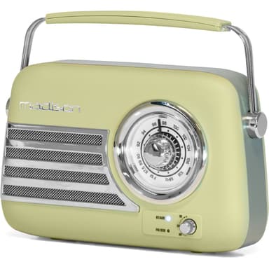 Madison Radio Bluetooth Retro ja FM (matta oliivinvihreä)