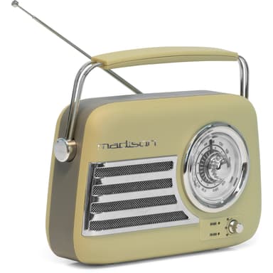 Madison Radio Bluetooth Retro ja FM (matta oliivinvihreä)