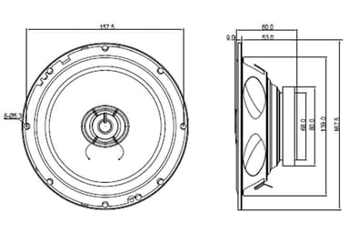 BLAUPUNKT ICx 662 2-tie autokaiuttimet (17 cm, 6.5"")