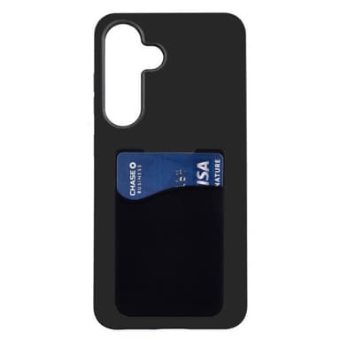 Silikonikuori korttitelineellä Samsung Galaxy S24 FE - Musta