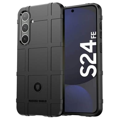 Rugged Shield kuori Samsung Galaxy S24 FE - Musta