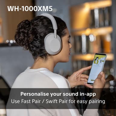 Sony WH-1000XM5 langattomat around-ear kuulokkeet (Midnight Blue)