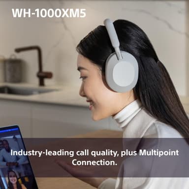 Sony WH-1000XM5 langattomat around-ear kuulokkeet (Midnight Blue)