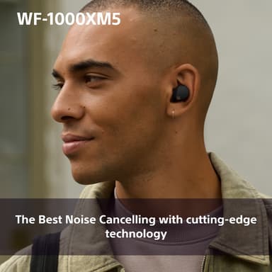 Sony WF-1000XM5 täysin langattomat in-ear kuulokkeet (musta)