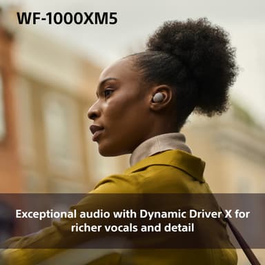 Sony WF-1000XM5 täysin langattomat in-ear kuulokkeet (hopea)