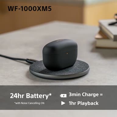 Sony WF-1000XM5 täysin langattomat in-ear kuulokkeet (hopea)