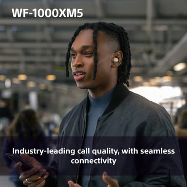 Sony WF-1000XM5 täysin langattomat in-ear kuulokkeet (hopea)