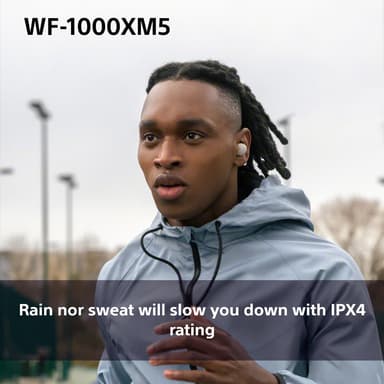 Sony WF-1000XM5 täysin langattomat in-ear kuulokkeet (hopea)