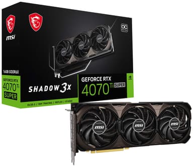 MSI GeForce RTX™ 4070 Ti SUPER 16G SHADOW 3X OC näytönohjain