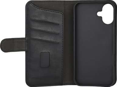 Gear iPhone 16 lompakkokotelo (musta)