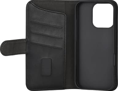 Gear iPhone 16 Pro lompakkokotelo (musta)