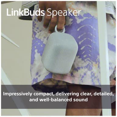 Sony LinkBuds langaton kannettava kaiutin (vaaleanharmaa)