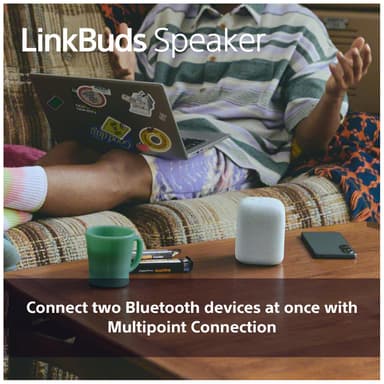 Sony LinkBuds langaton kannettava kaiutin (vaaleanharmaa)