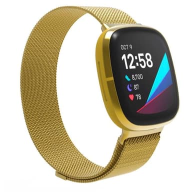 SKALO Milanese Loop to Fitbit Sense - Kulta