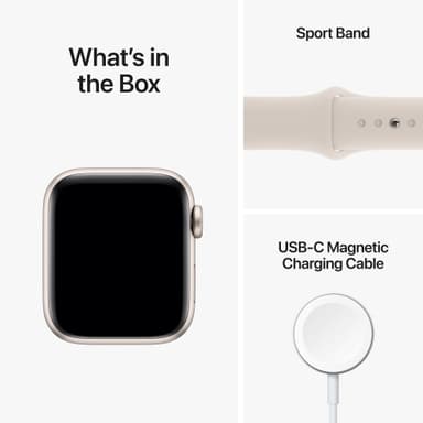 Apple Watch SE 2nd Gen 40 mm GPS (tähtiv. alu./tähtiv. Sport-ranneke)