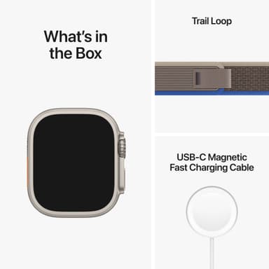 Apple Watch Ultra 49mm GPS+CEL Titanium (sininen/harmaa / Trail)