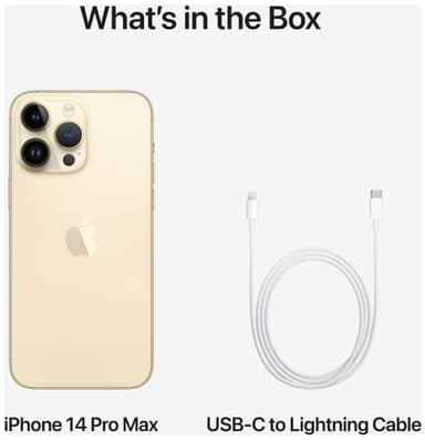 iPhone 14 Pro Max – 5G älypuhelin 256 GB (kulta)