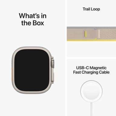 Apple Watch Ultra 49mm GPS+CEL Titanium S/M (keltainen/beige / Trail)