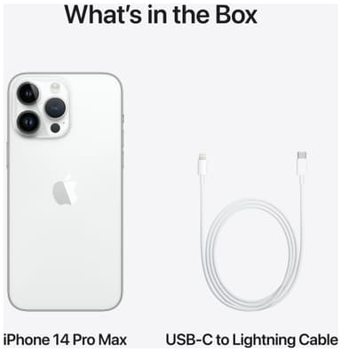 iPhone 14 Pro Max – 5G älypuhelin 256 GB (hopea)