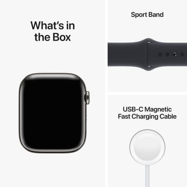 Apple Watch Series 8 45mm Cellular (graf. ruo. ter. / kesk. Sport)