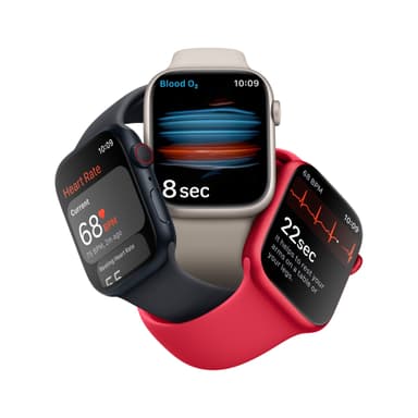 Apple Watch Series 8 45mm Cellular (kul. ruost. teräs / kul. Milanese)