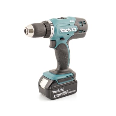 Makita DDF453RFE 2X18V 3.0ah akkuporakone, sis. Akku ja kuljetuslaukku