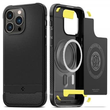 Spigen iPhone 14 Pro Kuori Rugged Armor MagFit Matte Black