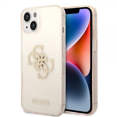 Guess iPhone 14 Kuori Full Glitter Kulta