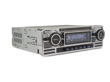 Caliber Retro Radio - CD, Bluetooth ja USB - hopea.