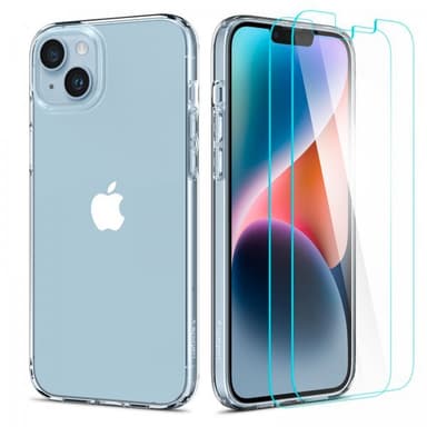 Spigen iPhone 14 Plus Kuori Näytönsuoja Crystal Pack Crystal Clear