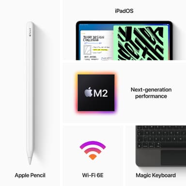 iPad Pro 11" 2022 128 GB WiFi (tähtiharmaa)