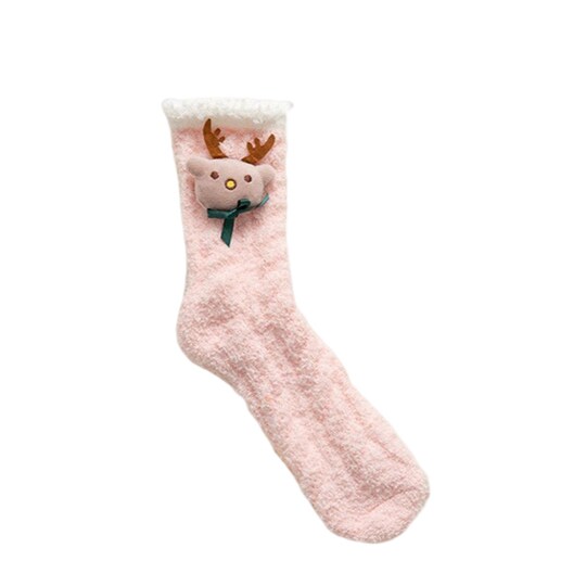 Jouluiset sumeat sukat naisille, 3 paria Vaaleanpunainen 26x8 cm