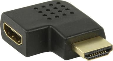 Suorakulmainen HDMI-sovitin, musta