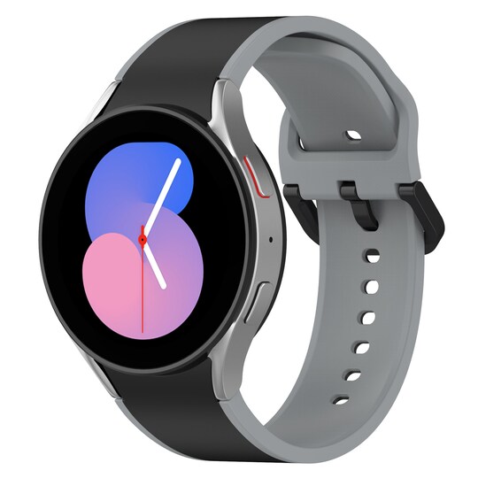 Kellon rannekellon ranneke silikoni Harmaa Samsung Galaxy watch4/watch5/watch5 Pro