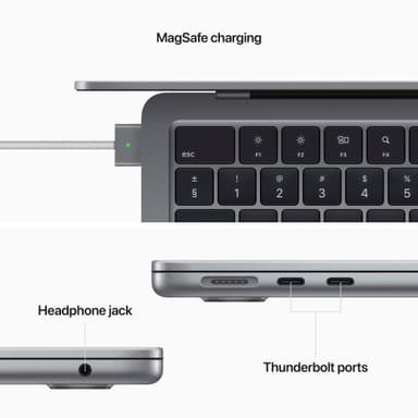 MacBook Air M2 2022 CTO 16/512GB (tähtiharmaa)