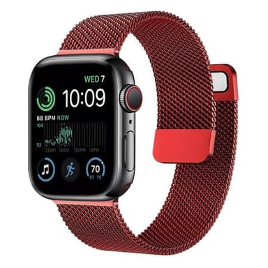 Milanese Rannekoru Apple Watch SE 2022 (44mm) - Punainen