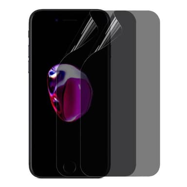 2-kpl Privacy Näytönsuoja 3D Pehmeä HydroGel Apple iPhone 7/8