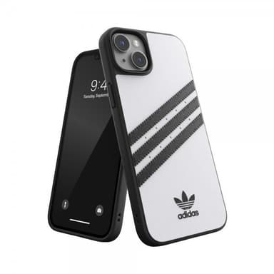 Adidas iPhone 14 Plus Kuori 3 Stripes Snap Case Valkoinen Musta