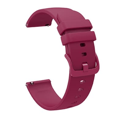 SKALO Silikoniranneke Samsung Watch 4 44mm - Viininpunainen