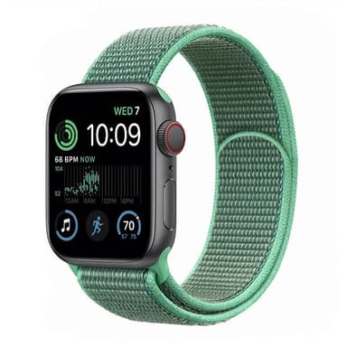 Nailon Rannekoru Apple Watch SE 2022 (40mm) - Spearmint