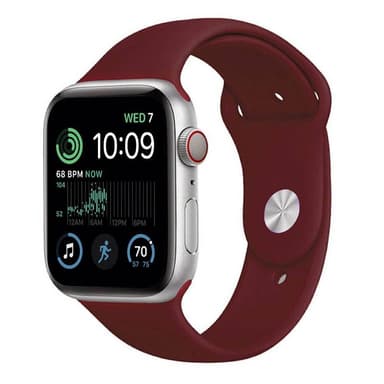 Urheiluranneke Apple Watch SE 2022 (44mm) - Wine red