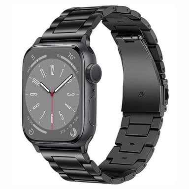 Rannekoru BEAD Titaani Apple Watch 8 (41mm)  - Musta