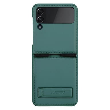 Nillkin Qin Vegaaninen Nahka Kuori Samsung Galaxy Z Flip 4 - Tummanvih