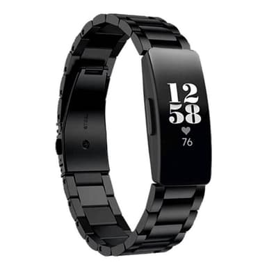 Rannekoru ruostumatonta terästä Fitbit Inspire 3 - Musta