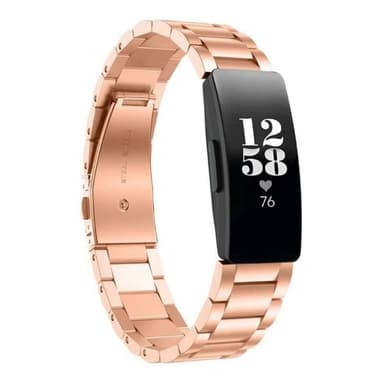 Rannekoru ruostumatonta terästä Fitbit Inspire 3 - Ruusu