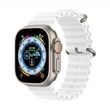 RIB Urheiluranneke Apple Watch Ultra (49mm) - Valkoinen