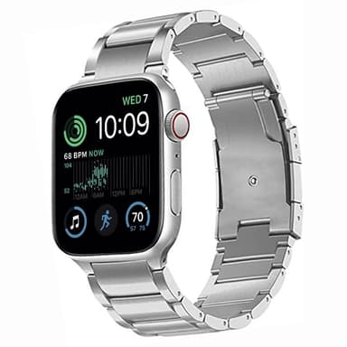 Rannekoru BEAD Titaani Apple Watch SE 2022 (44mm) - Hopea